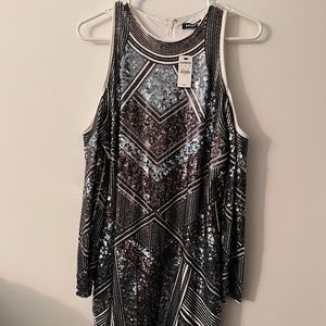 Womens knee length shimmery dress size large